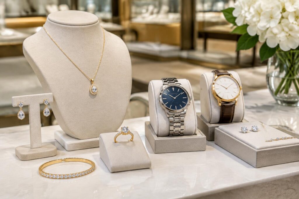 Up to 80% Off Jewelry & Watches at Macy's — AI-generated illustrative scene
