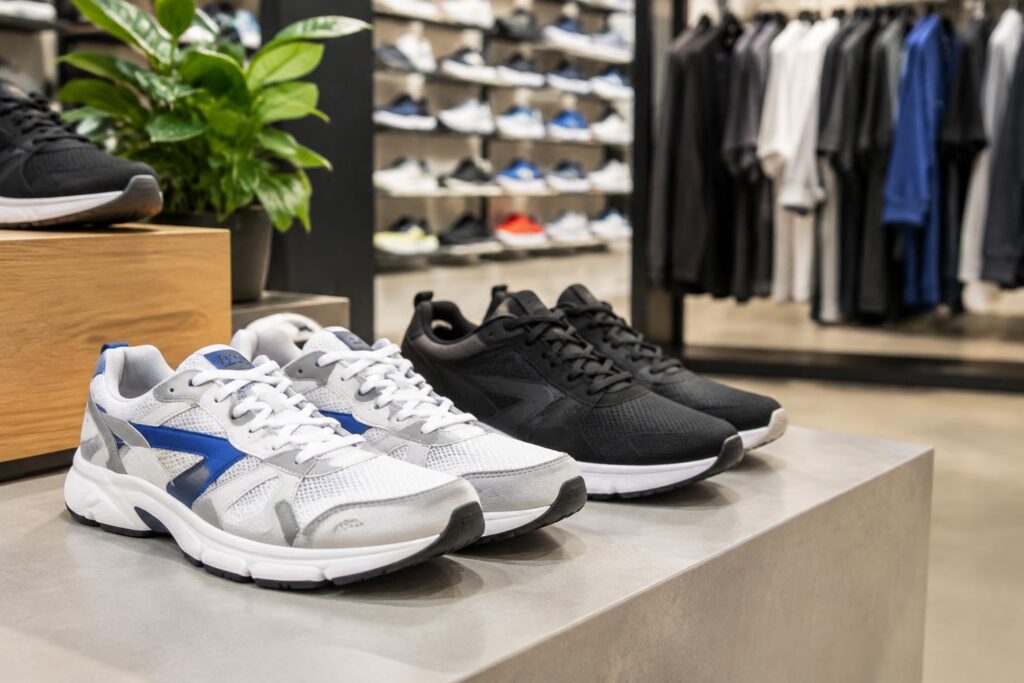 Finish Line: Get $20 Off First Purchase Plus Up to 75% Off Sale Items — AI-generated illustrative scene