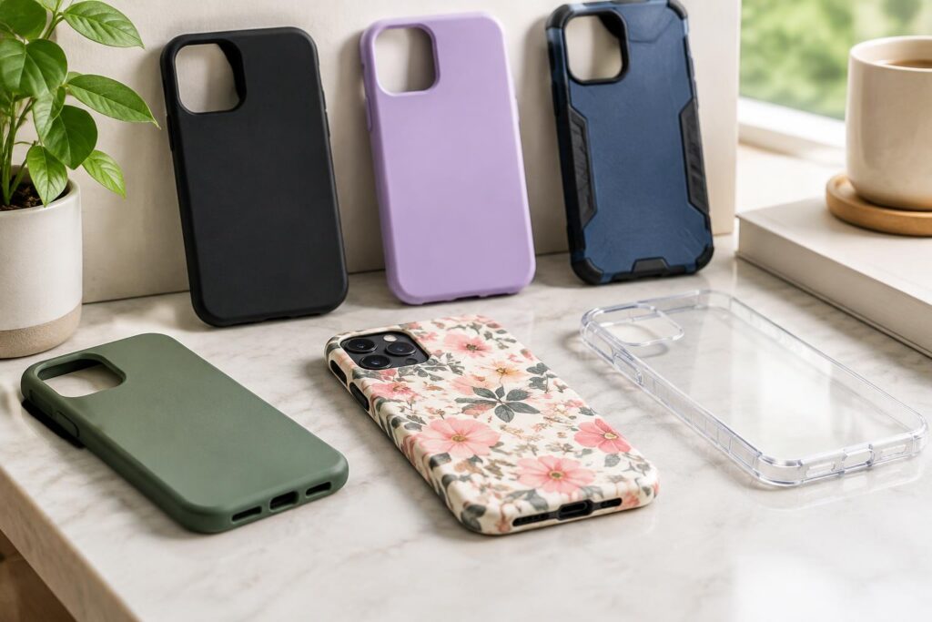 Up to 93% Off Phone Cases from $3.99 with Free Shipping for Prime Members — AI-generated illustrative scene