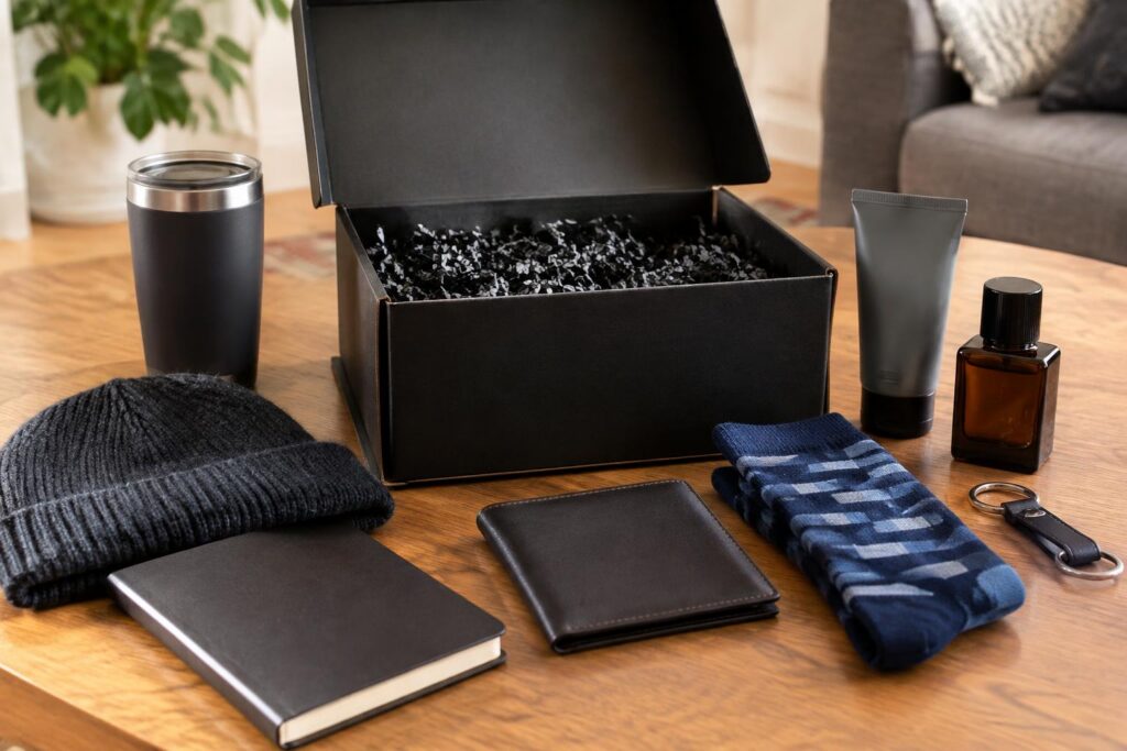 GQ Men's Mystery Box First Box Just $32.50 with Extras — AI-generated illustrative scene