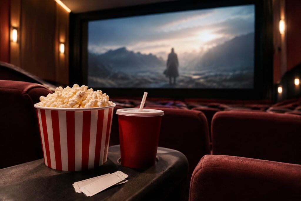 Promotional illustration for the source-reported You Can’t Leave Atom Tickets offer; not official campaign artwork