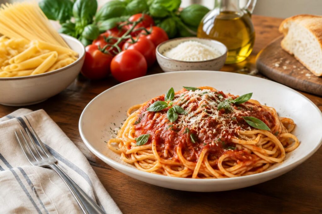National Pasta Day Deals on October 17th, 2026 — AI-generated illustrative scene