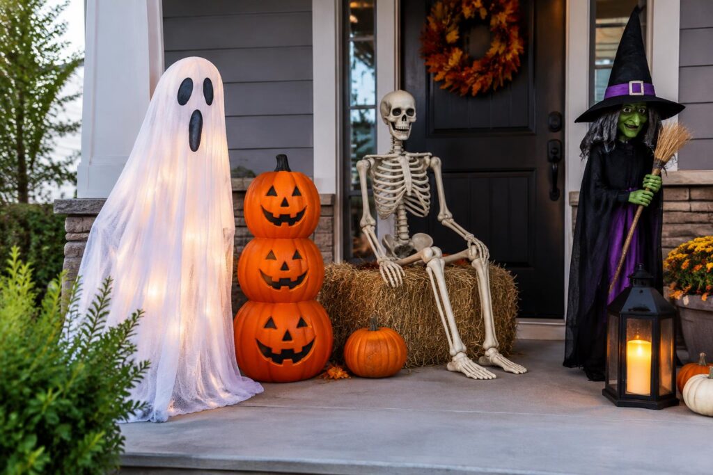 50% Off Halloween Decorations at Tractor Supply — AI-generated illustrative scene