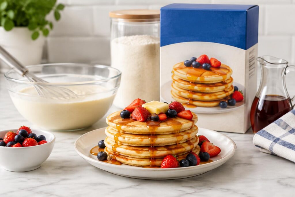 Win a Year’s Supply of Krusteaz Pancake Mix — One Day Only! — AI-generated illustrative scene