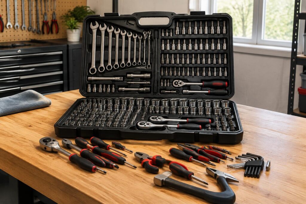 Craftsman 242-Piece Mechanics Tool Set for $99 Shipped at Lowe's — AI-generated illustrative scene