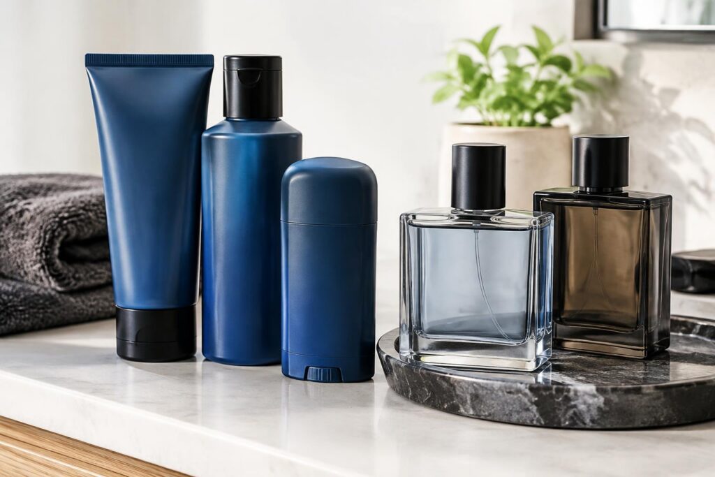 Bath & Body Works Men's Body Care $5.95 & Colognes $35 Today Only — AI-generated illustrative scene