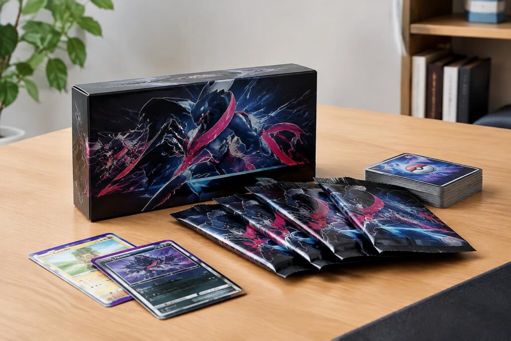 Pokémon Mega Evolution Pitch Black Booster Bundle — AI-generated illustrative scene