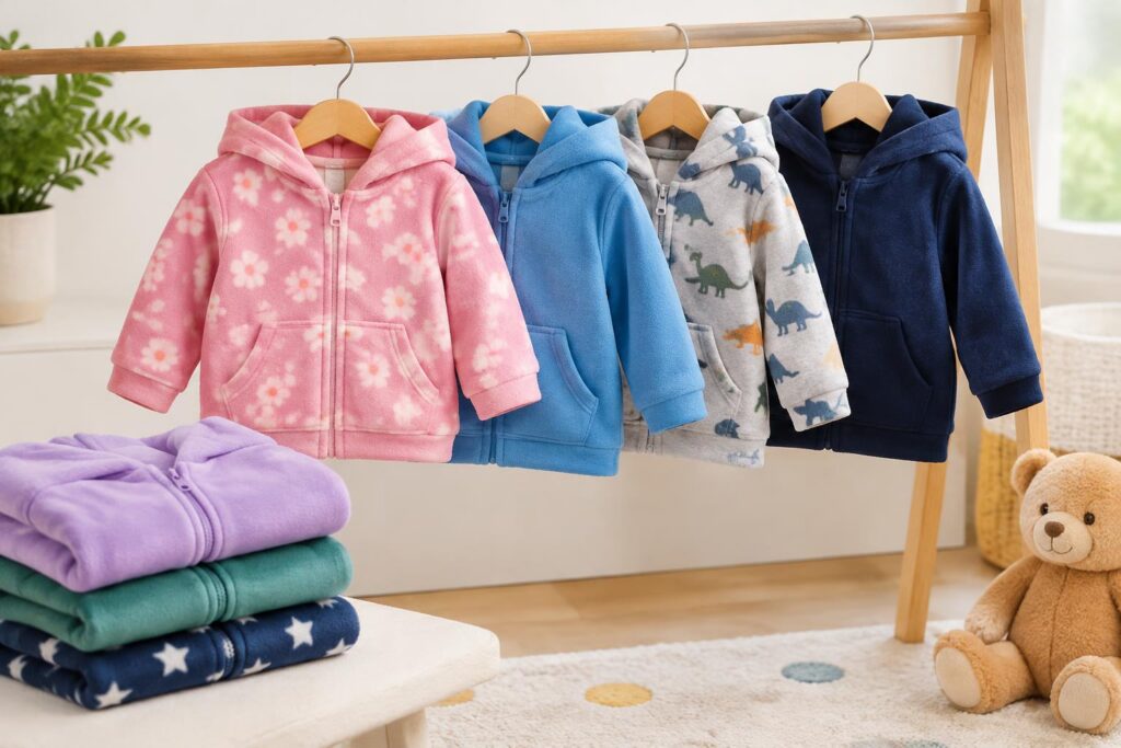 CUTE! Garanimals Baby & Toddler Fleece Hoodies — AI-generated illustrative scene