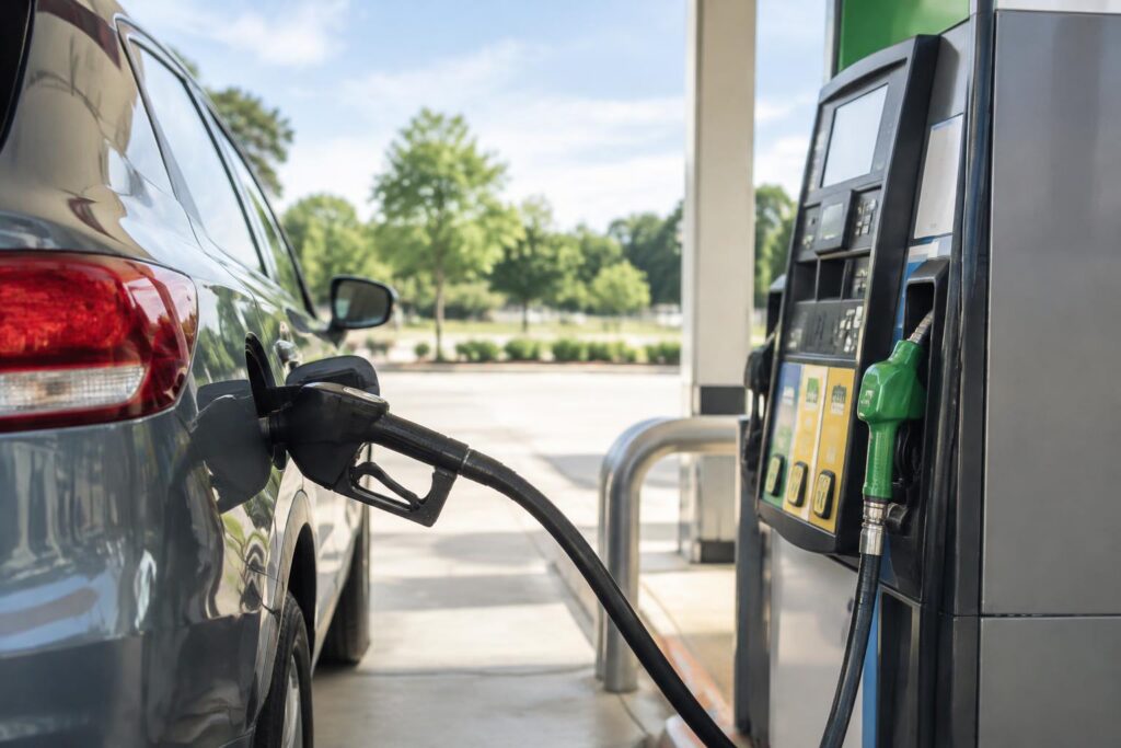 Amazon Prime Members Get 20¢ Off Per Gallon Every Friday at BP and Partner Stations — AI-generated illustrative scene
