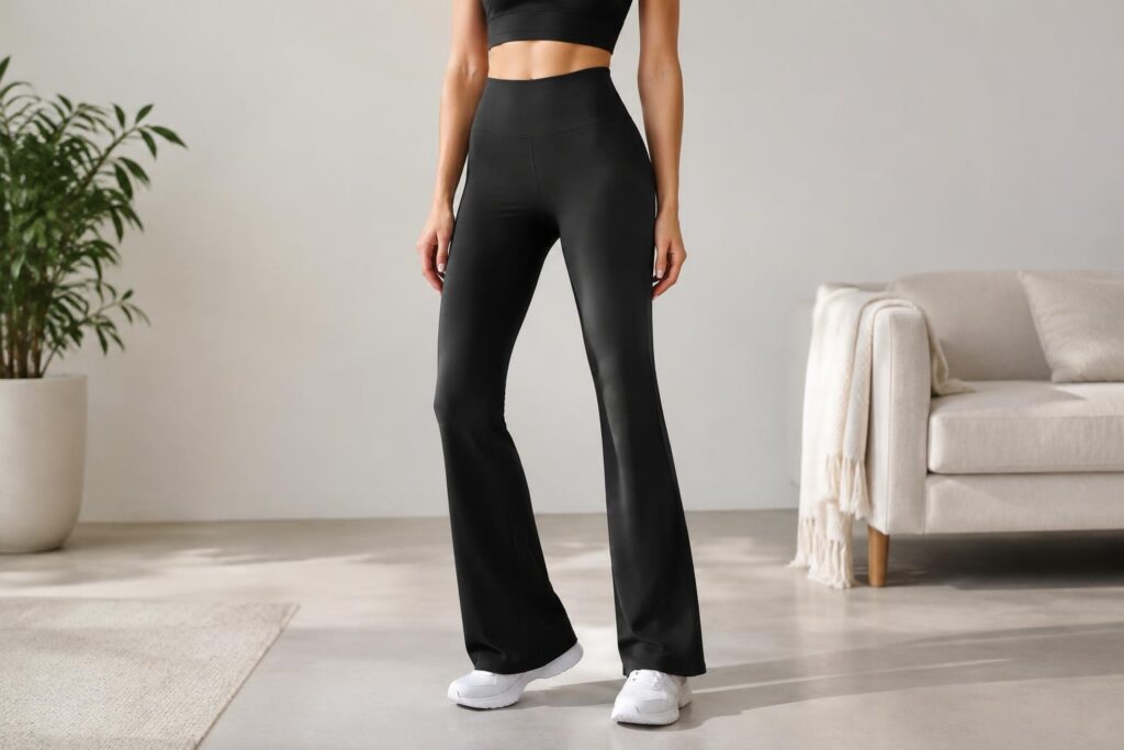 Weekend Academy Girls Seamless Flare Leggings — AI-generated illustrative scene