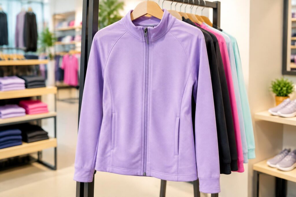 Athletic Works Girls’ Active Tech Pique Jacket — AI-generated illustrative scene