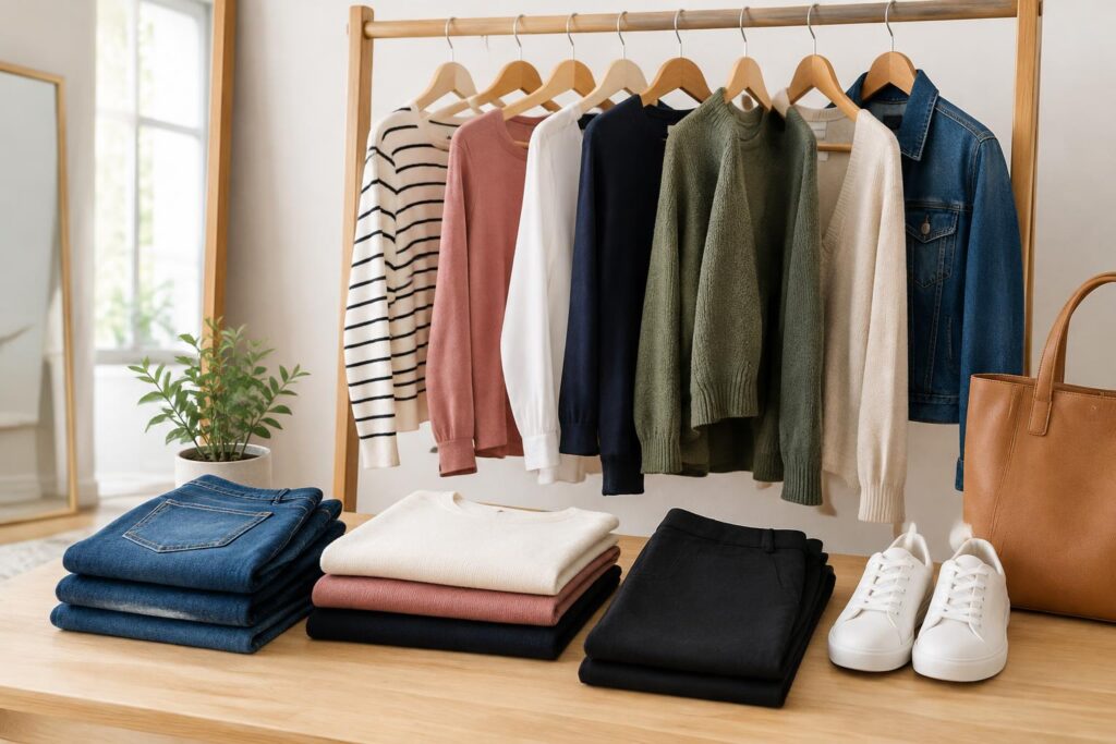 Get $151.50 Worth of Women's Clothing for $26.45 with Amazon Essentials Deal — AI-generated illustrative scene