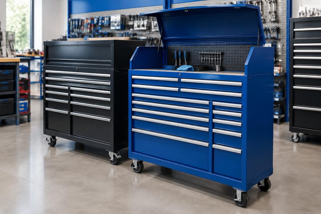 Today Only! Save on Kobalt Steel Tool Chests at Lowes — AI-generated illustrative scene