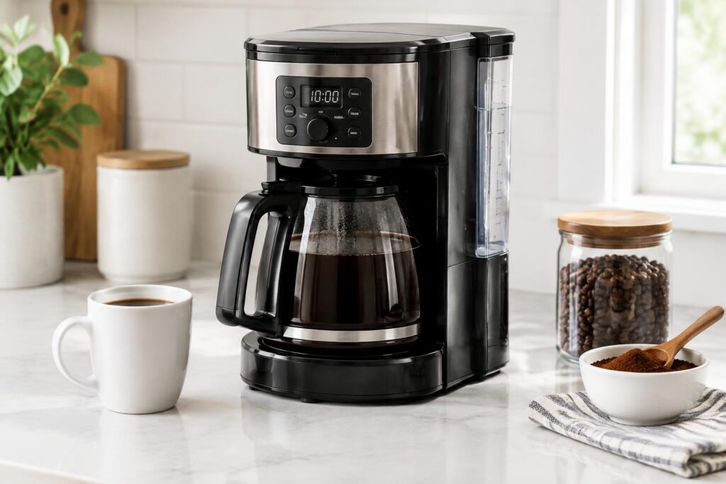Ninja Programmable 12-Cup Coffee Maker for $54.99 Shipped - Great Deal for Coffee Lovers — AI-generated illustrative scene
