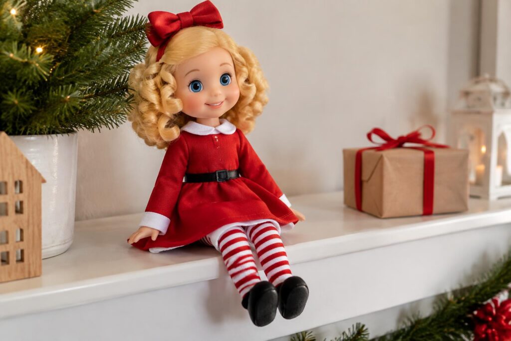 Move Over, Elf on the Shelf! Dolly on the Holly is Now Available for Pre-Order on Amazon — AI-generated illustrative scene