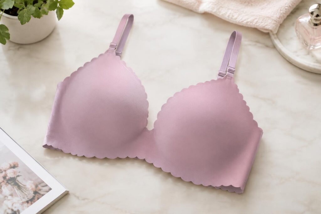 As Fairy Wireless Jelly Scalloped Bra — AI-generated illustrative scene