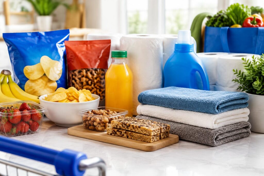 Best Walmart Cash Offers Available Now | Hot New Deals on Snacks, Home Essentials & MORE — AI-generated illustrative scene