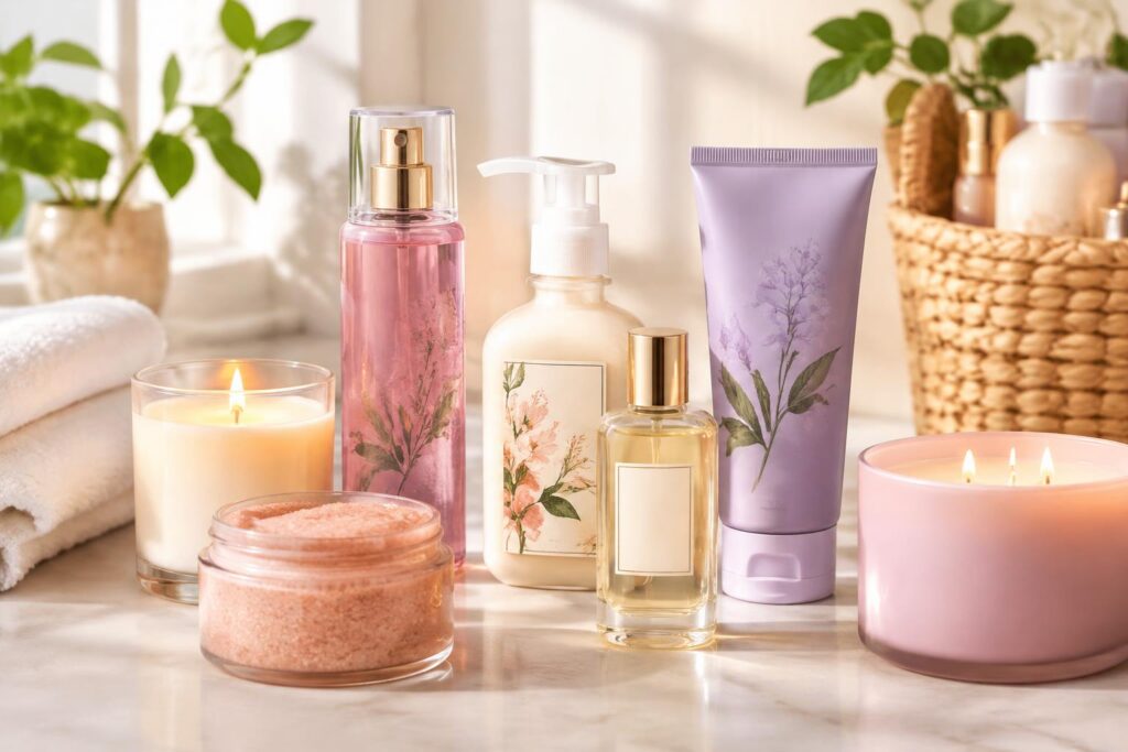 HOT! Up to 75% Off at Bath & Body Works — AI-generated illustrative scene