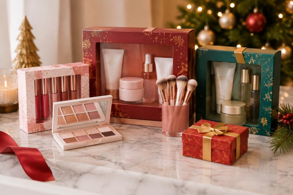 NEW ULTA Beauty Holiday Gift Sets — AI-generated illustrative scene