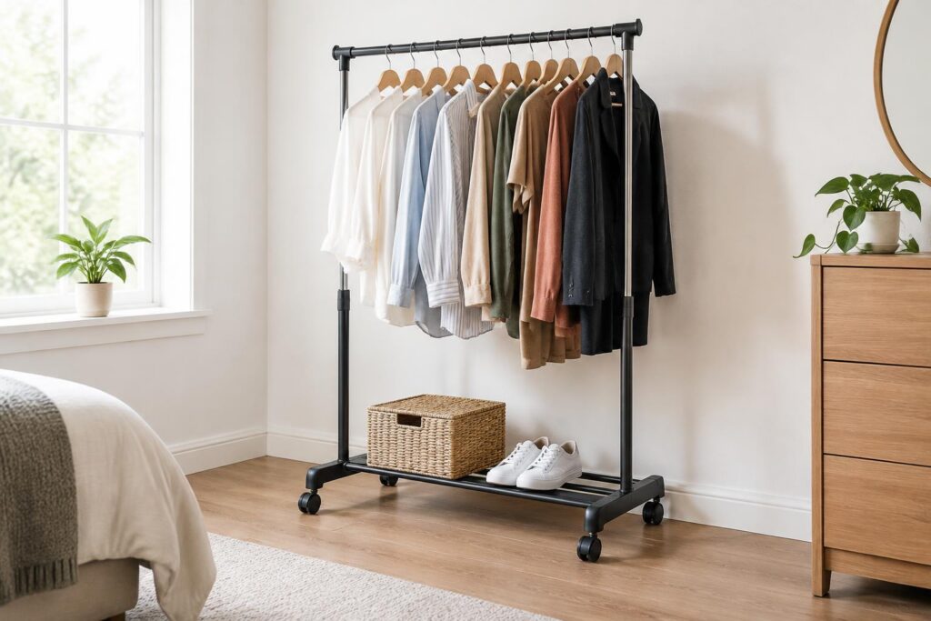 Portable Clothes Rack — AI-generated illustrative scene