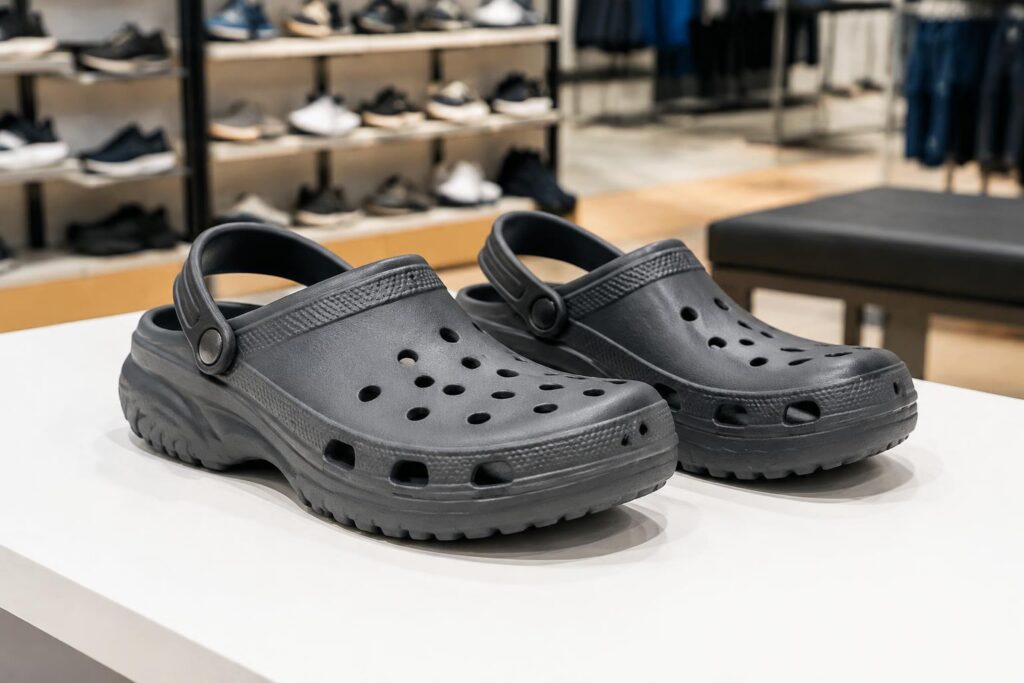 GO! $5 Crocs Syncro Max Clog Shoes At Finish Line! — AI-generated illustrative scene