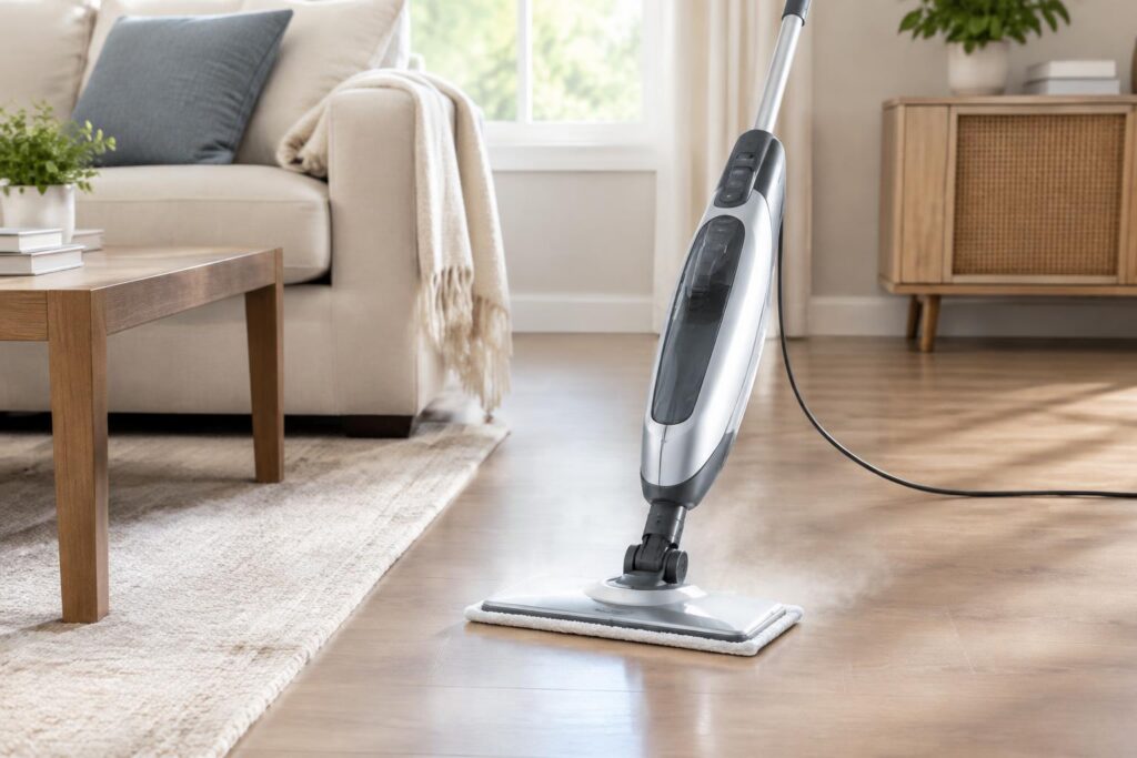 Shark Steam Mop Just $34.99 Shipped at QVC (Reg $80) — AI-generated illustrative scene