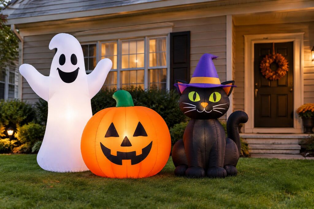 Price Drop! Walmart Halloween Inflatables — AI-generated illustrative scene