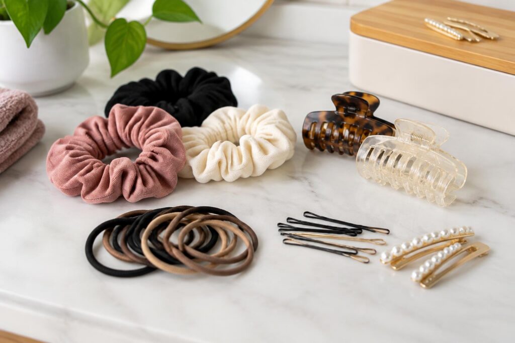 Time and Tru Hair Accessories — AI-generated illustrative scene