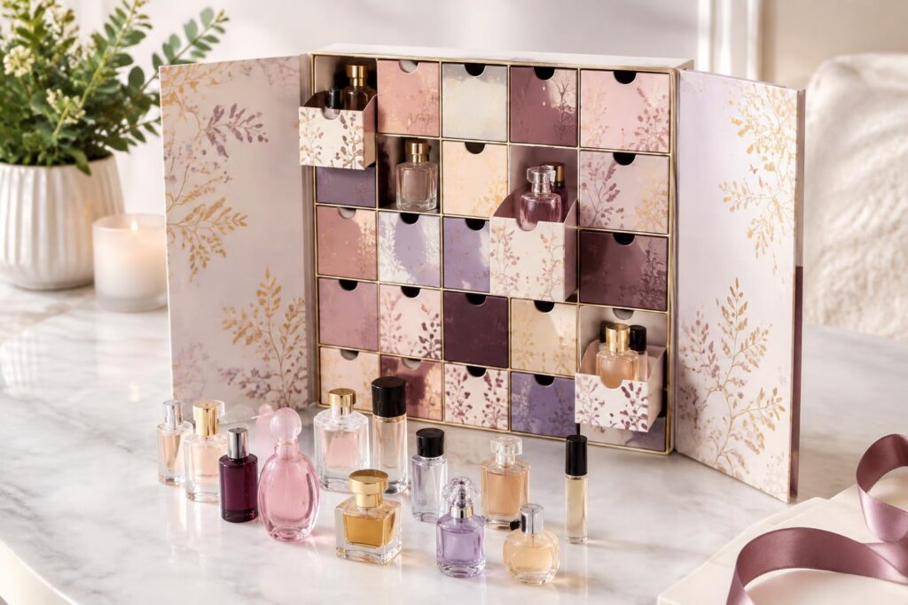 Lovery Beauty 24-Pc. Perfume Advent Calendar Set — AI-generated illustrative scene