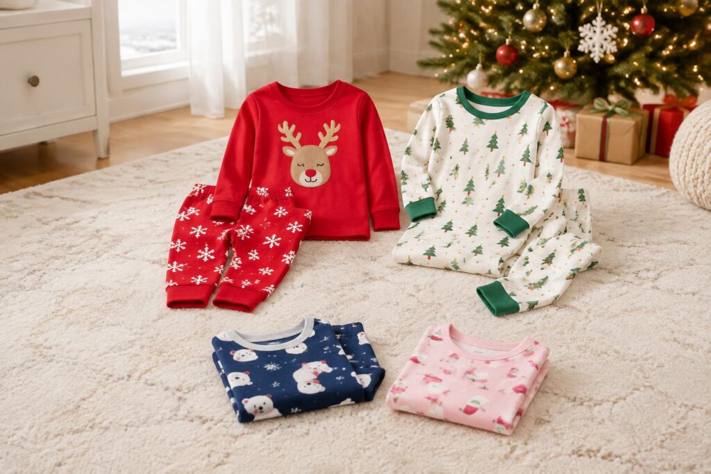Carter’s Baby & Toddler Holiday Pajamas — AI-generated illustrative scene