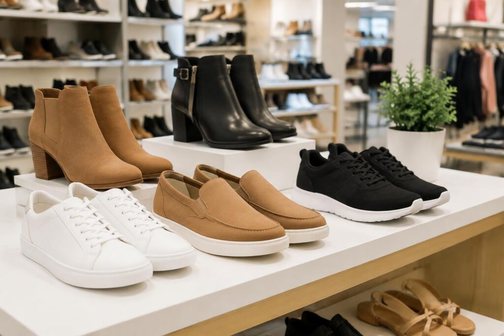 Clearance at Kohl’s! Shoes — AI-generated illustrative scene