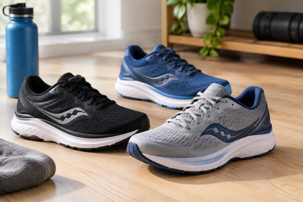 Saucony Running Shoes Up To 46% Off at Woot — AI-generated illustrative scene