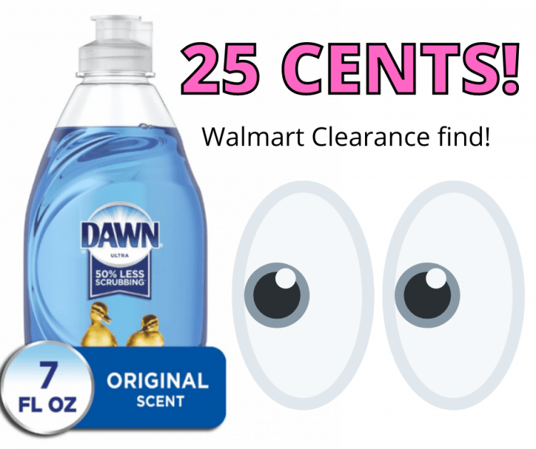 Dawn Dish Soap at Walmart is now only 25 CENTS!