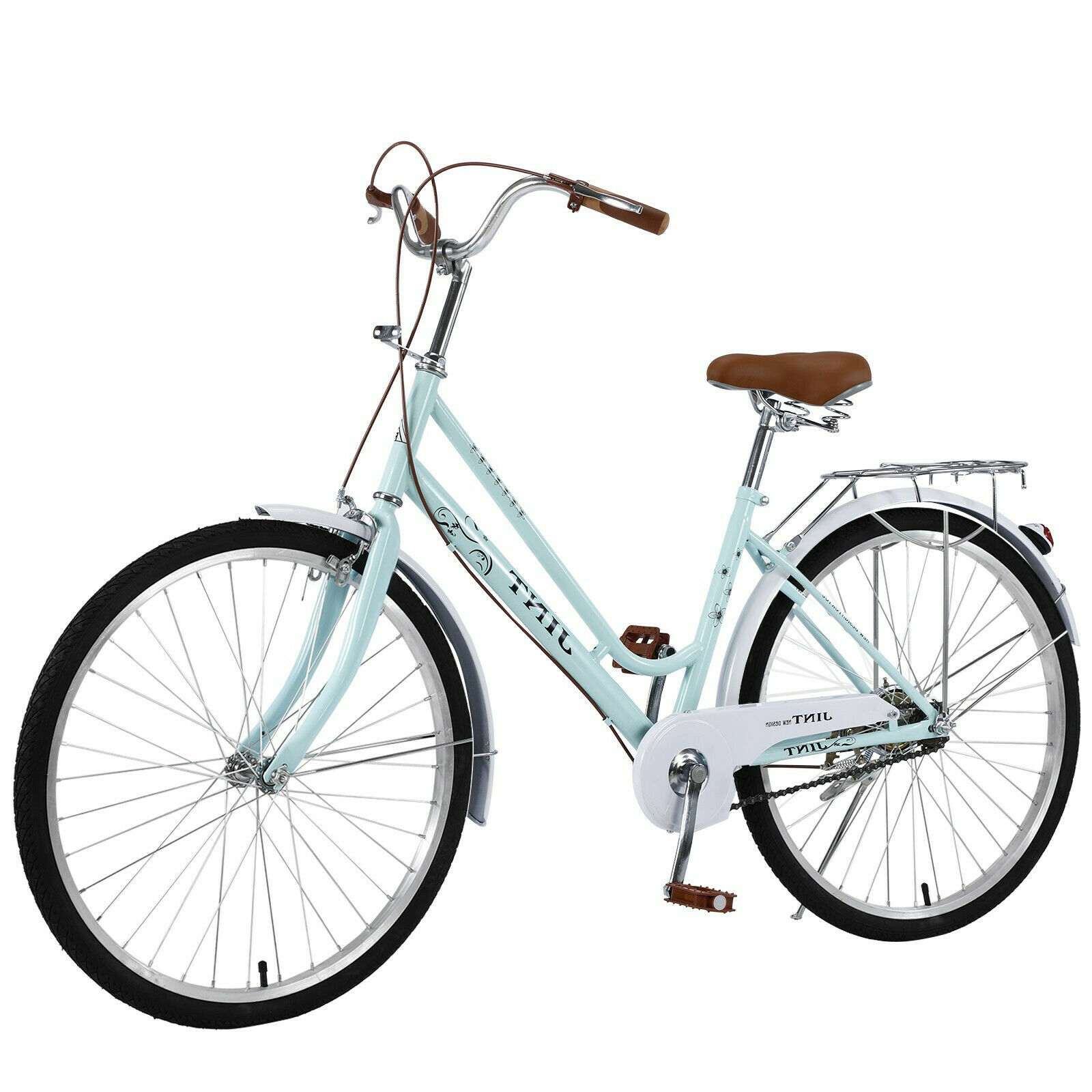 26 Inch Classic Retro City Bike Bicycle Women Bikes Beach Cruiser For Women Blue