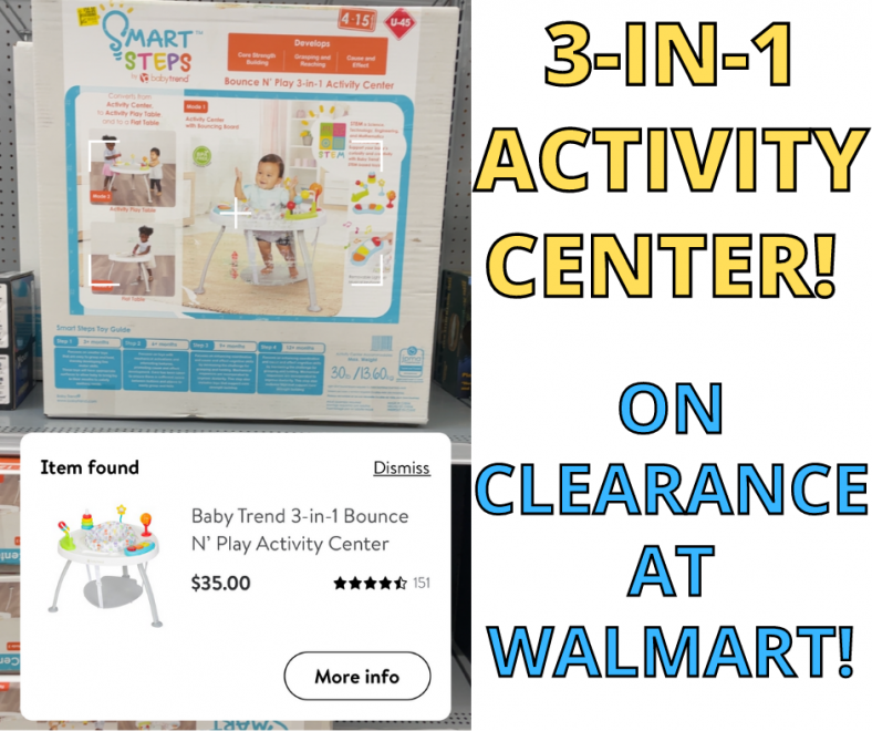 3-In-1 Baby Trend Activity Center On Clearance!