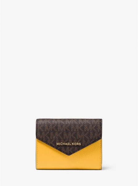 Michael Kors Logo Leather Envelope Wallet Huge Price Drop at Michael Kors