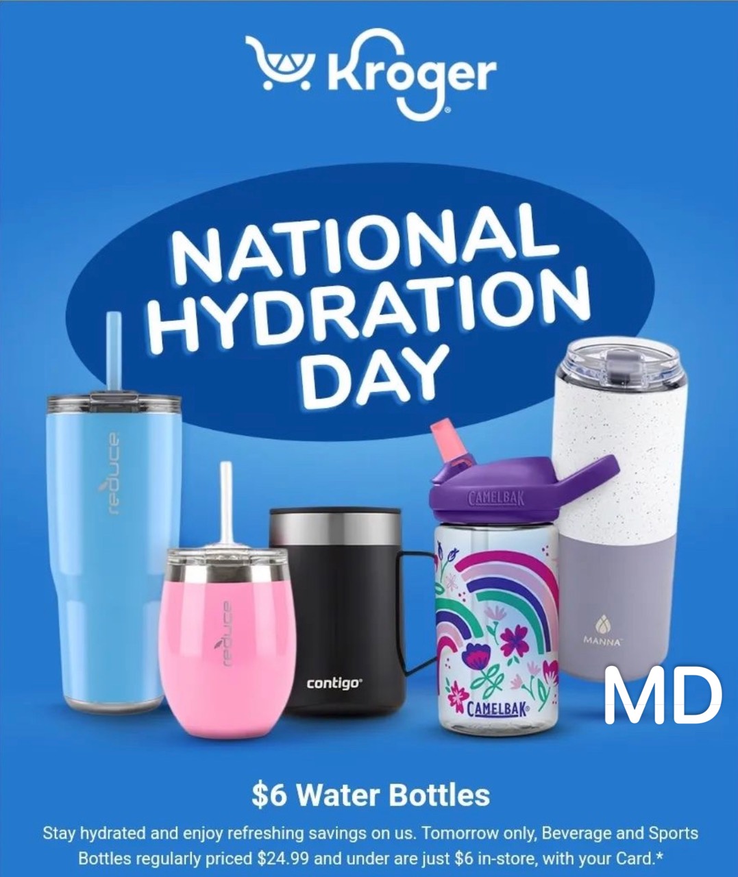 National Hydration Day at Kroger!!! TODAY ONLY!