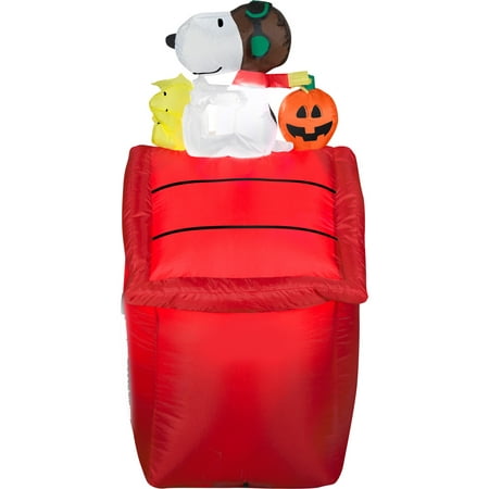 3.5 Ft. H Halloween Airblown Inflatables Peanuts Snoopy Flying Ace