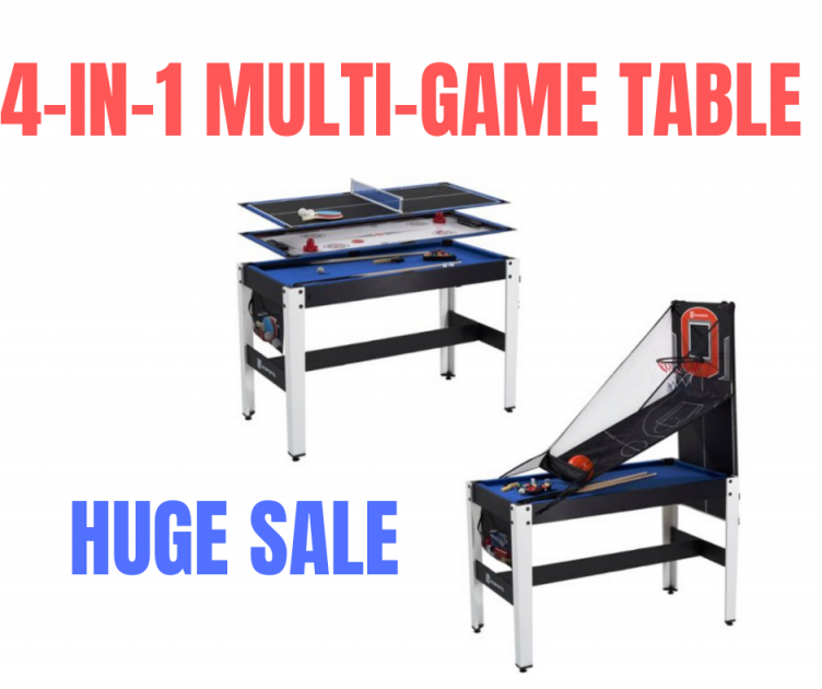 4-IN-1 Game Table On Sale!
