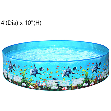 4' x 10" Snap Set Swimming Pool, Family Swimming Pools, PVC Swimming Pool Portable Foldable Pool Bathing Tub Summer Pool & Kiddie Pools for Kids Baby & Adult In The Garden