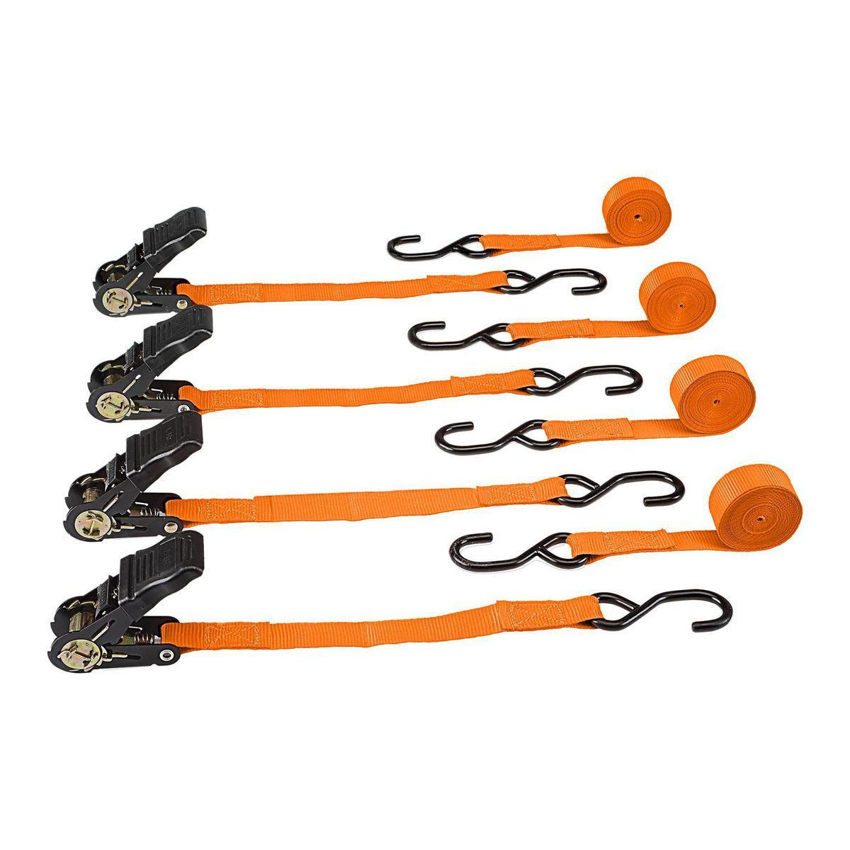 400 lb. Capacity 1 in. x 15 ft. Ratcheting Tie Downs, 4 Pack on Sale At Harbor Freight Tools