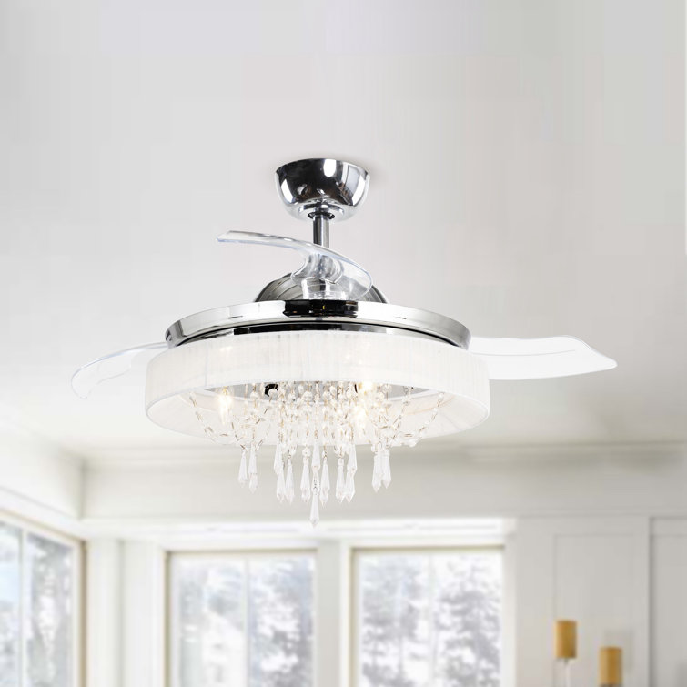 42'' Rickey 3 - Blade Ceiling Fan with Remote Control and Light Kit Included on Sale At Wayfair