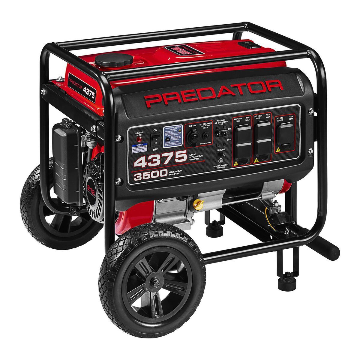 4375 Watt Gas Powered Portable Generator with CO SECURE Technology, CARB