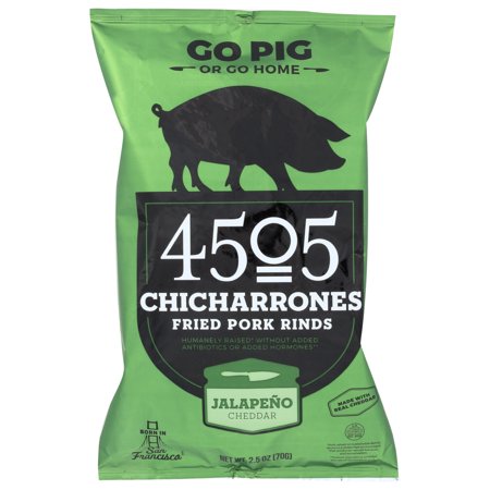 4505 Meats Chichcarrones Jalapeno & Cheddar Fried Pork Rinds 2.5oz