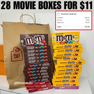 75% OFF HALLOWEEN CANDY! – $0.50 EACH for theater size Skittles & M&Ms