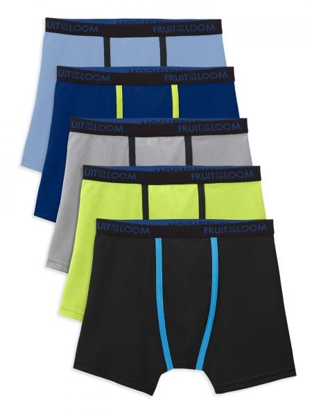 Fruit Of The Loom Boxer Briefs 5 Pack Only $3.00 at Walmart!