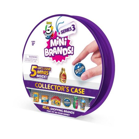 5 Surprise Mini Brands Series 3 Collector's Case Store & Display 30 Minis with 5 Exclusive Minis by ZURU