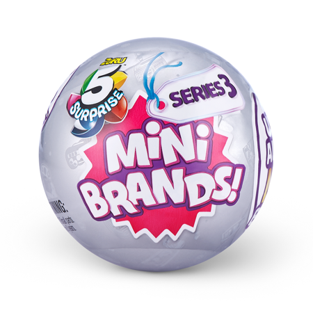5 Surprise Mini Brands Series 3 Mystery Capsule Real Miniature Brands Collectible Toy by ZURU