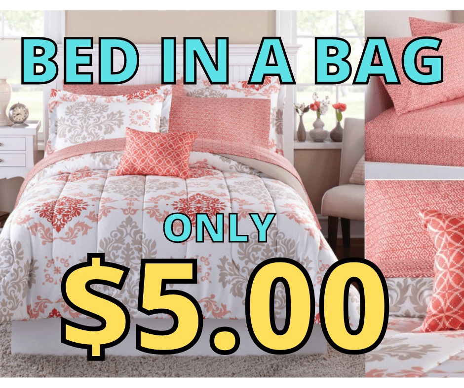Bed In A Bag Clearance ONLY $5 at Walmart!
