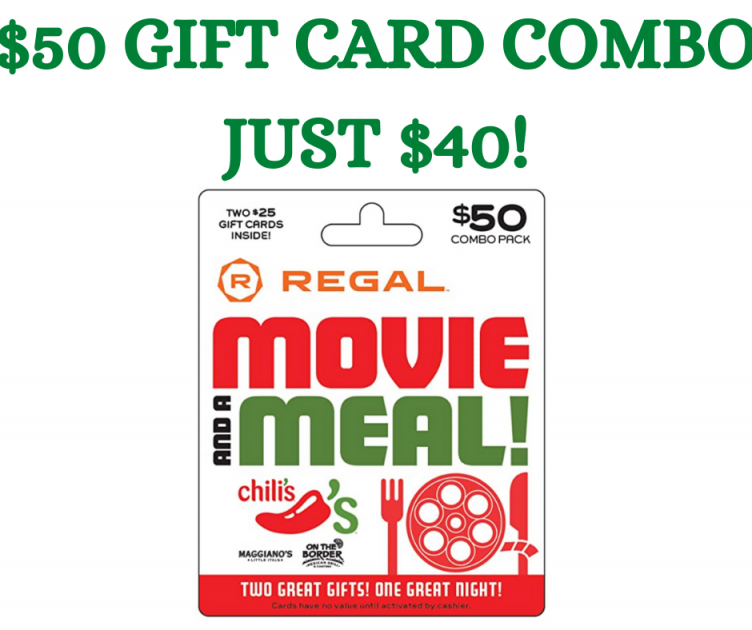 Movie And A Meal Gift Cards On Sale!